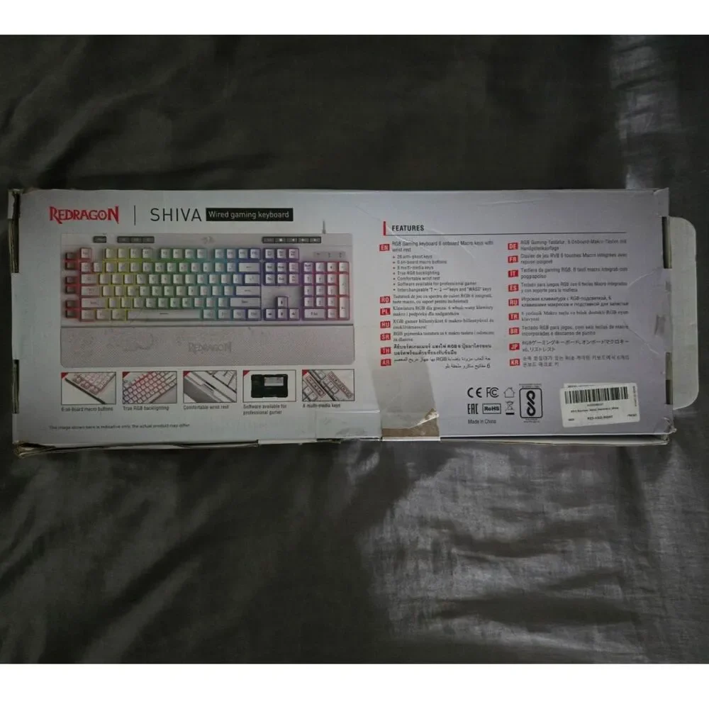 Redragon Shiva RGB Gaming Keyboard K512 - Used (Connection Issue)